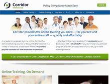Tablet Screenshot of corridorinteractive.com